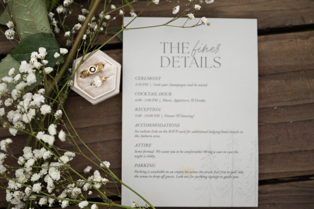 what to pack for wedding detail photos